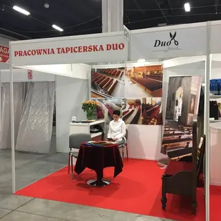 Stoisko Pracowni Tapicerskiej Duo na targach SacroExpo